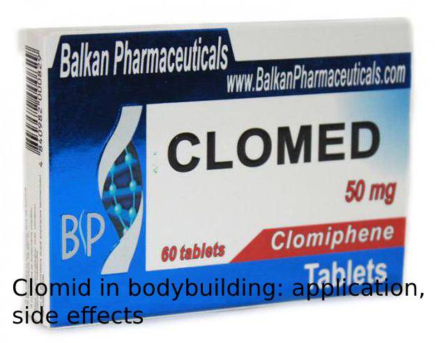 Clomid in bodybuilding: application, side effects